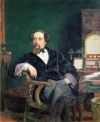 Porträtt av Charles Dickens